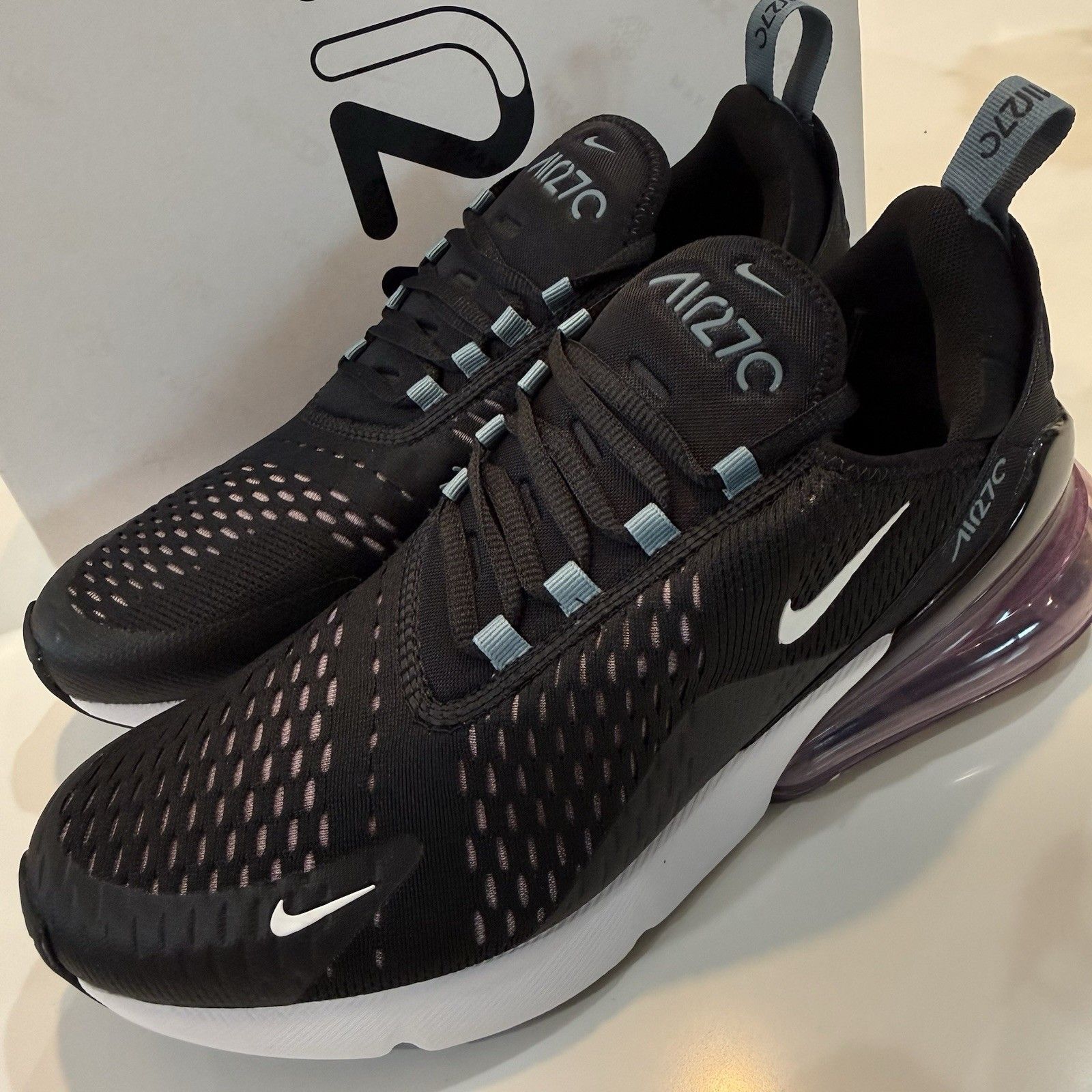 Wmns Sz 12/Mens 10.5 Nike Air Max 270 ‘Black Arctic Pink’ Running Dh1080-001